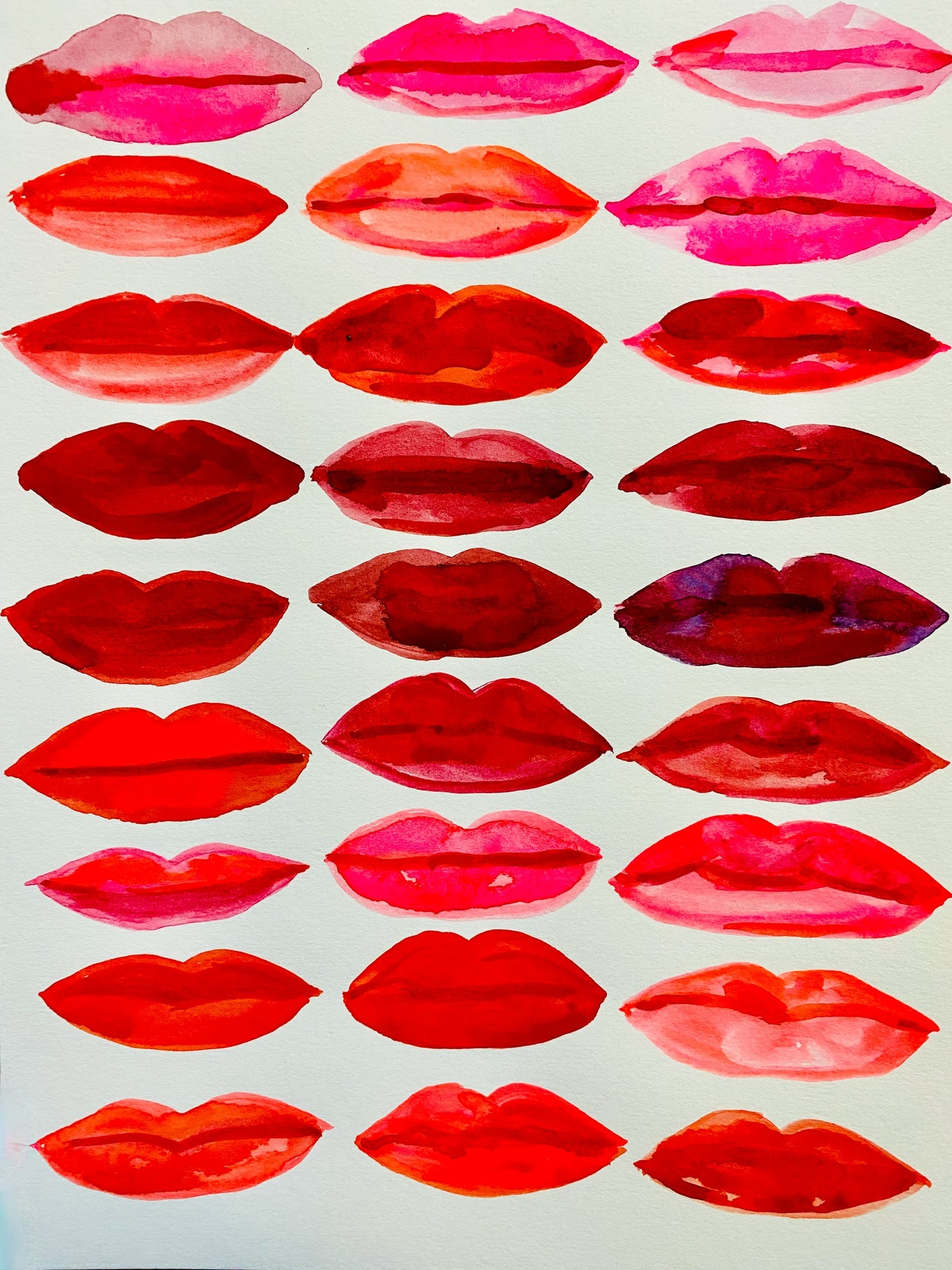 Red Lips Print