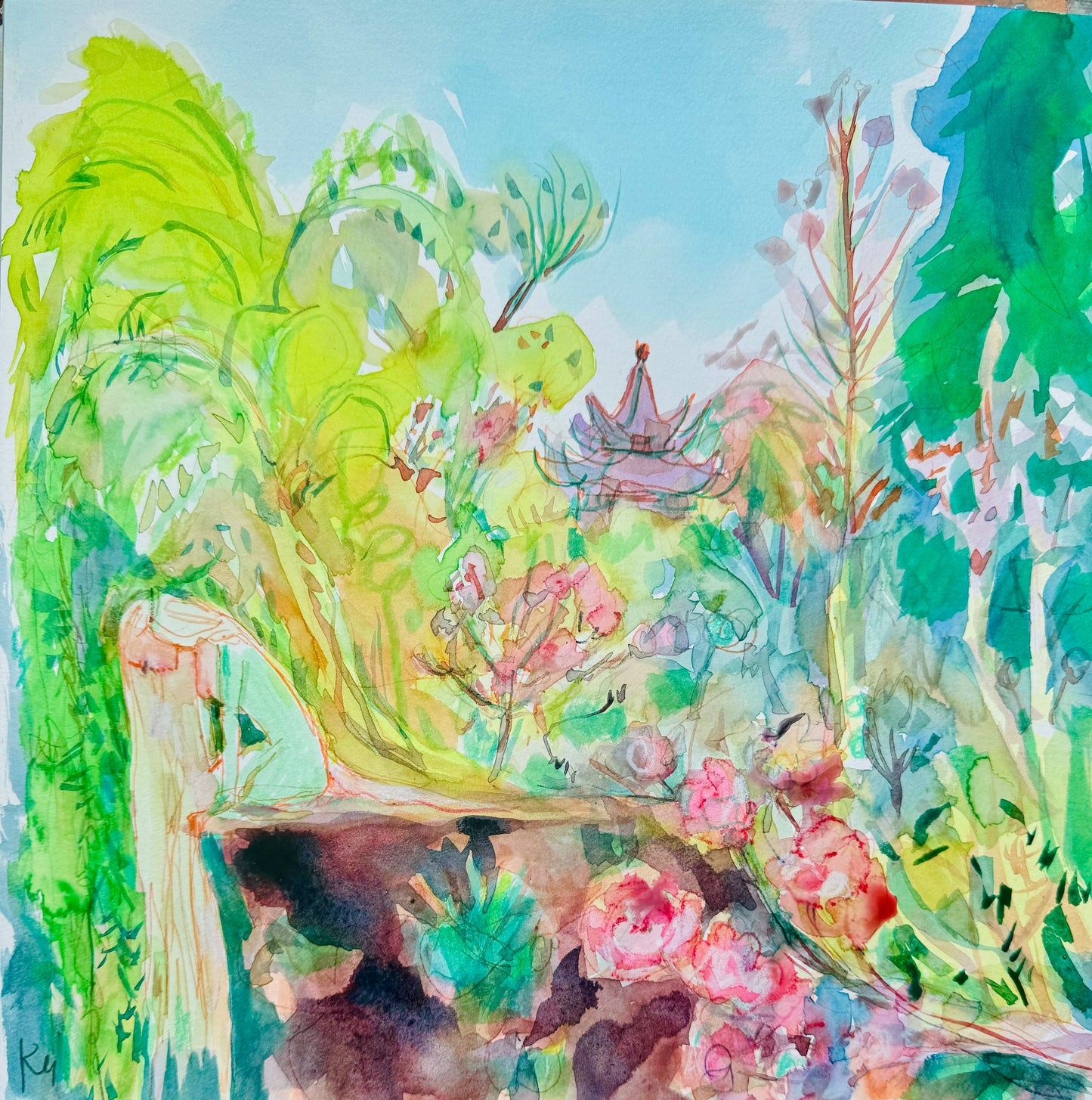 Spring garden