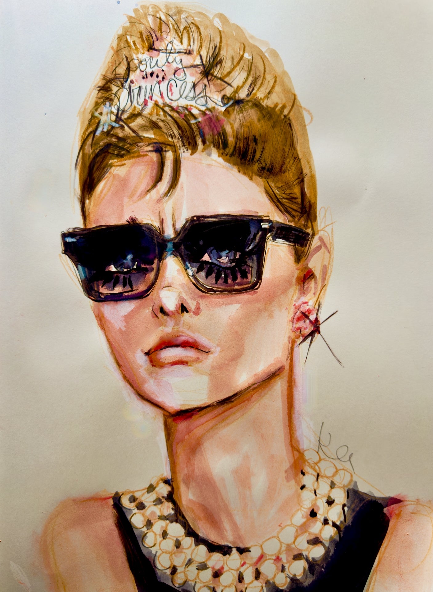 Pouty Princess Print