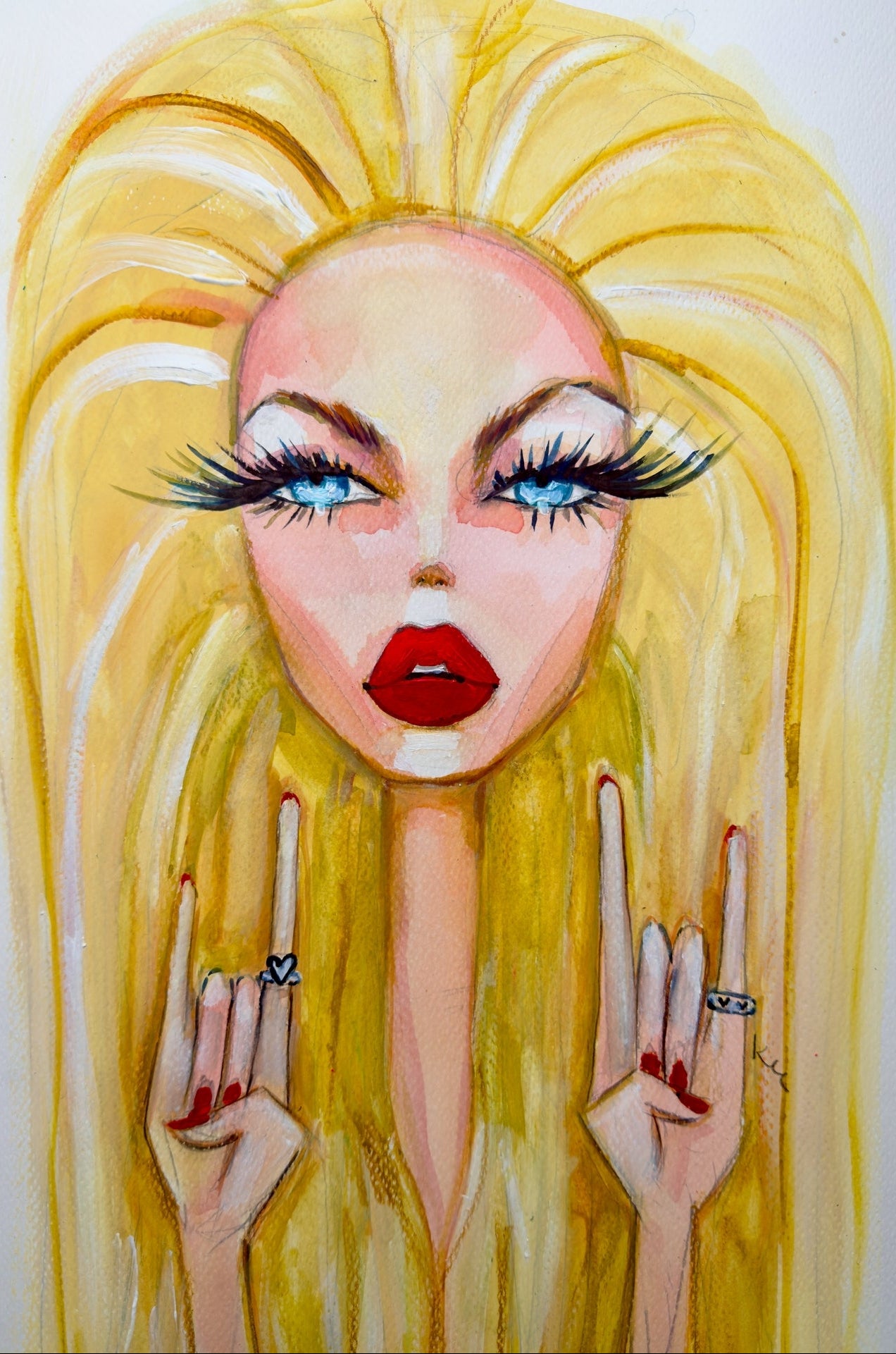 Rock On Barbie Print