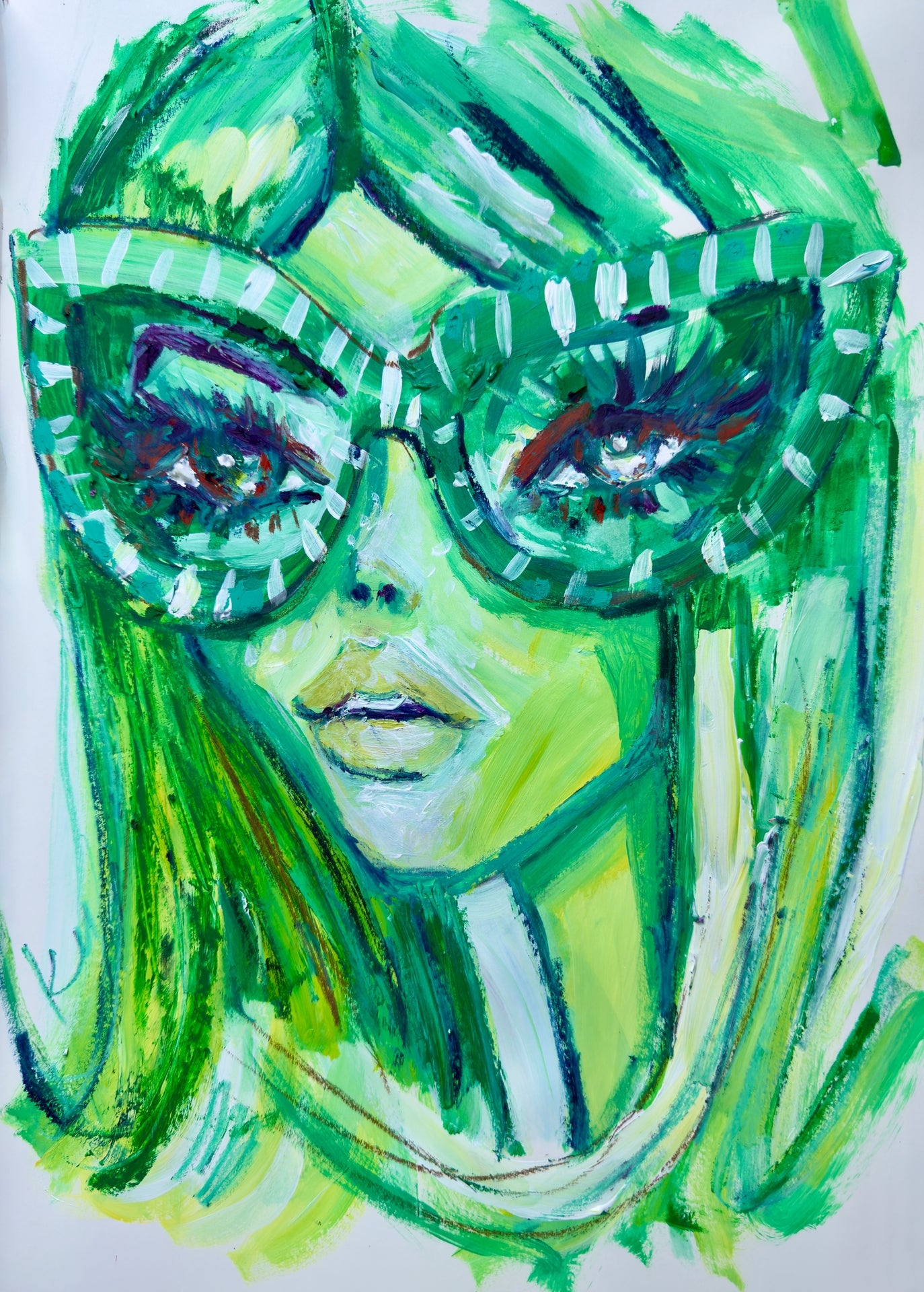 Green Babe Print