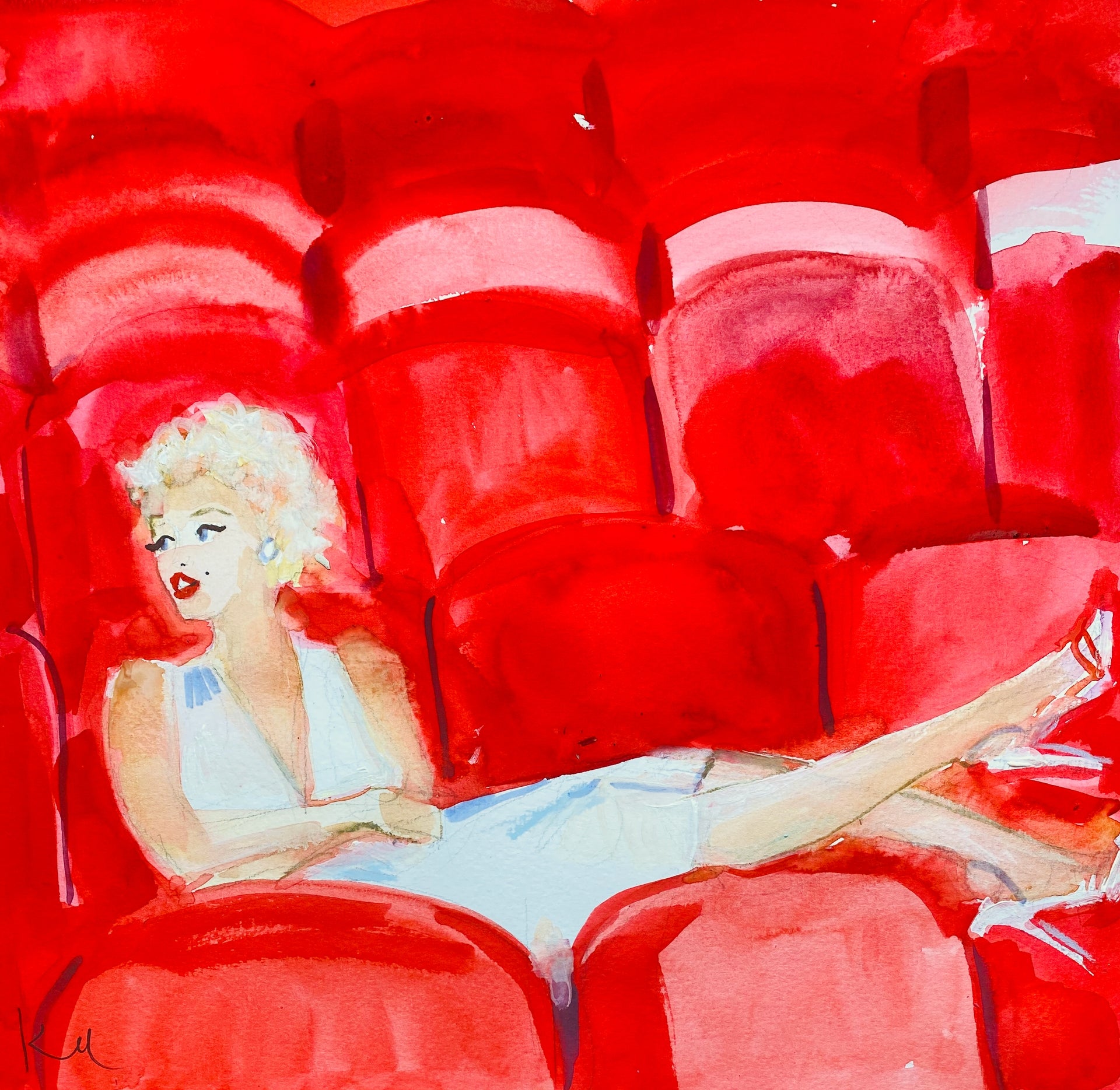 Movie Theatre Marilyn Print