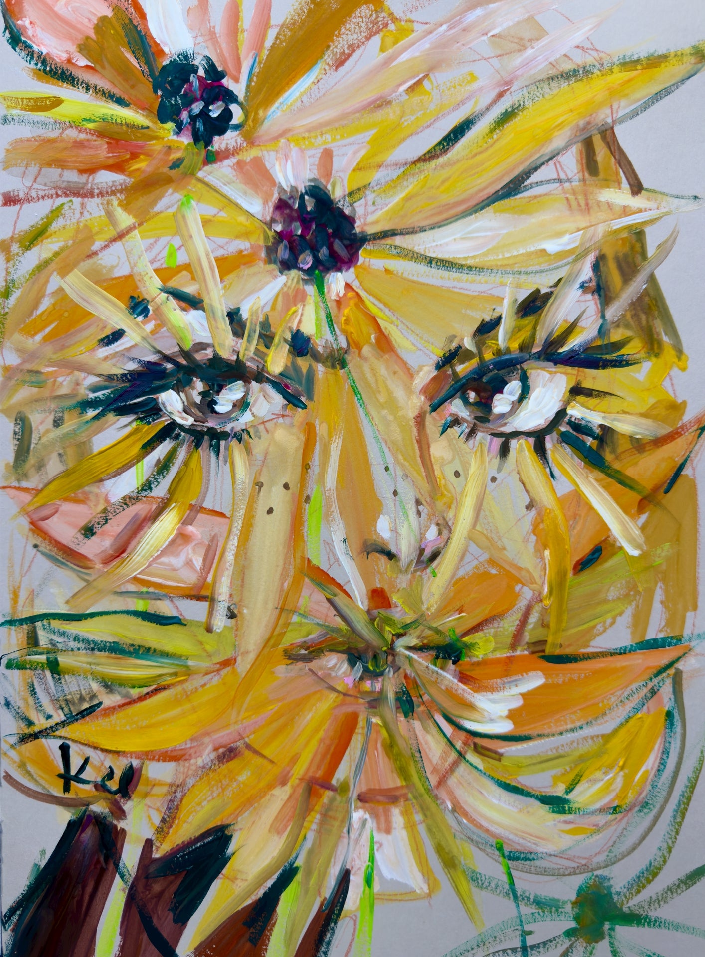 Daisy Lady Print
