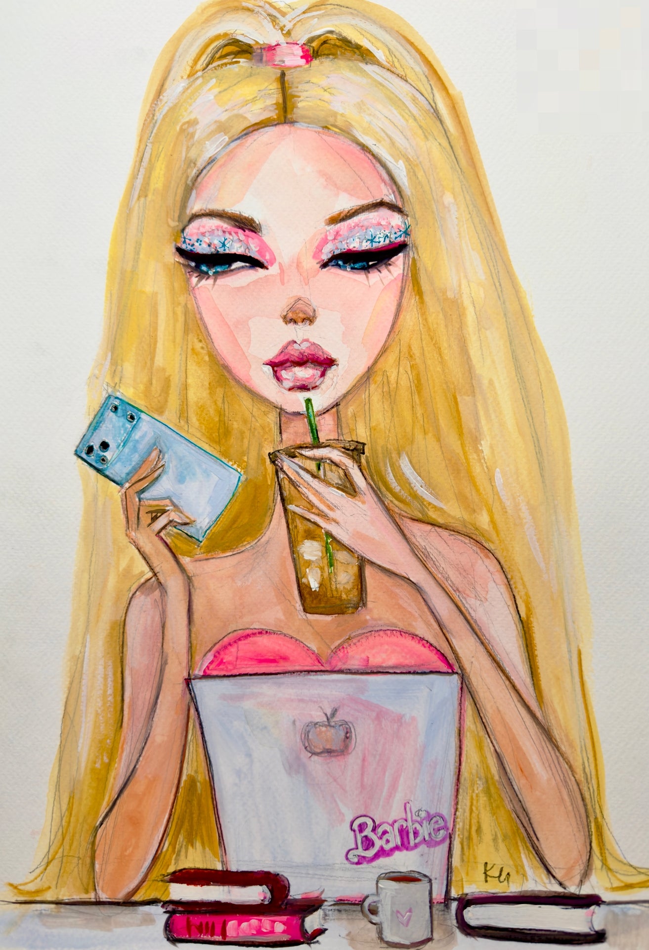 Office Barbie Print