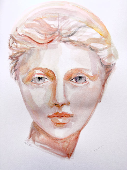 Goddess Statue 2 Print