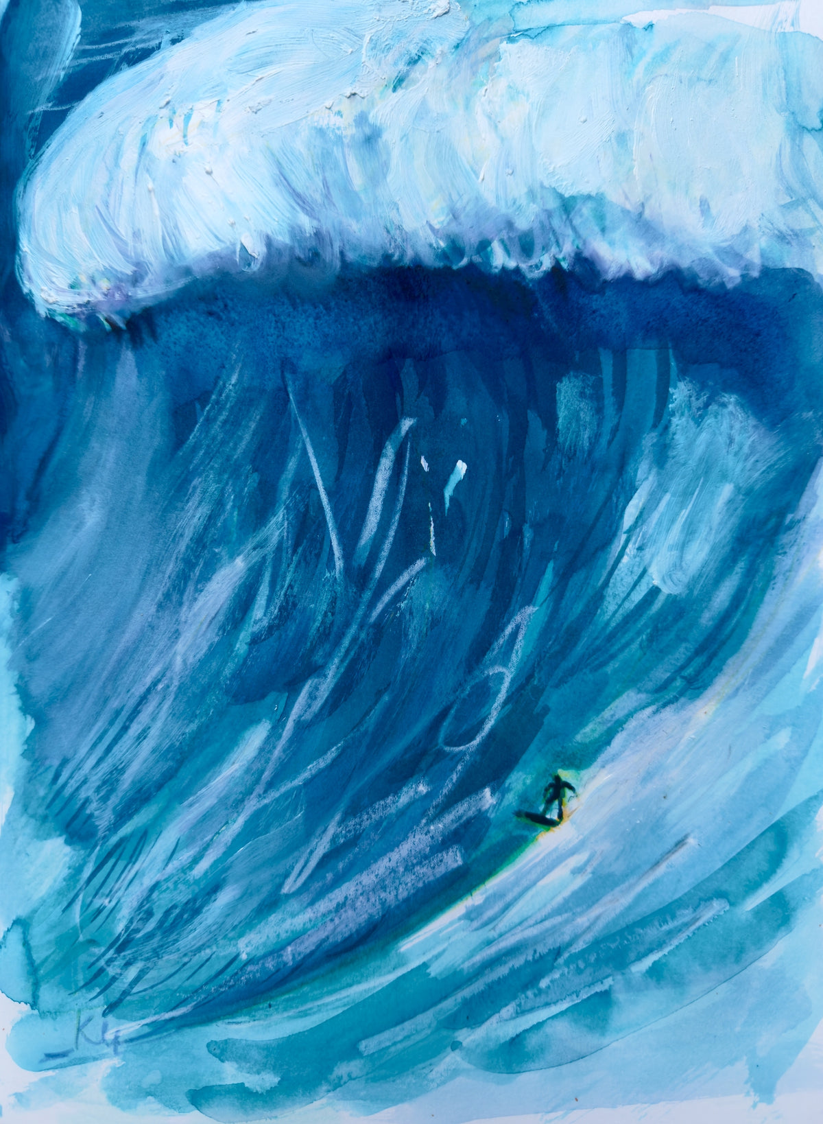Blue Wave Print
