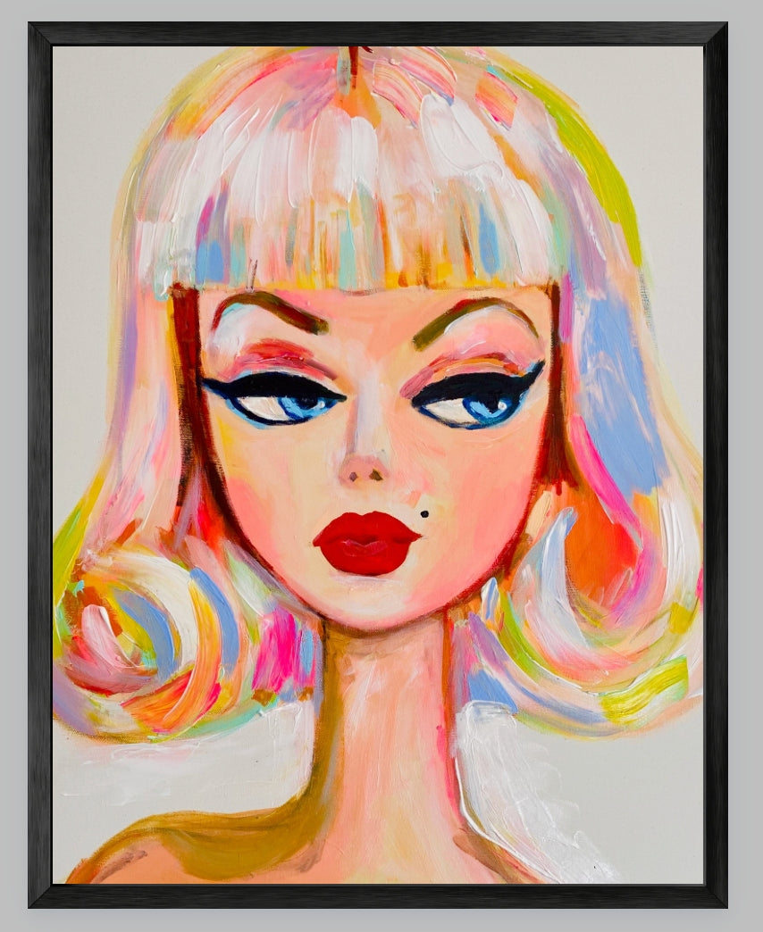 Rainbow Barbie Print