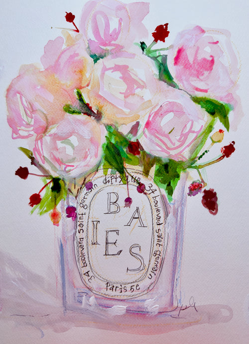 Roses and Berries Print