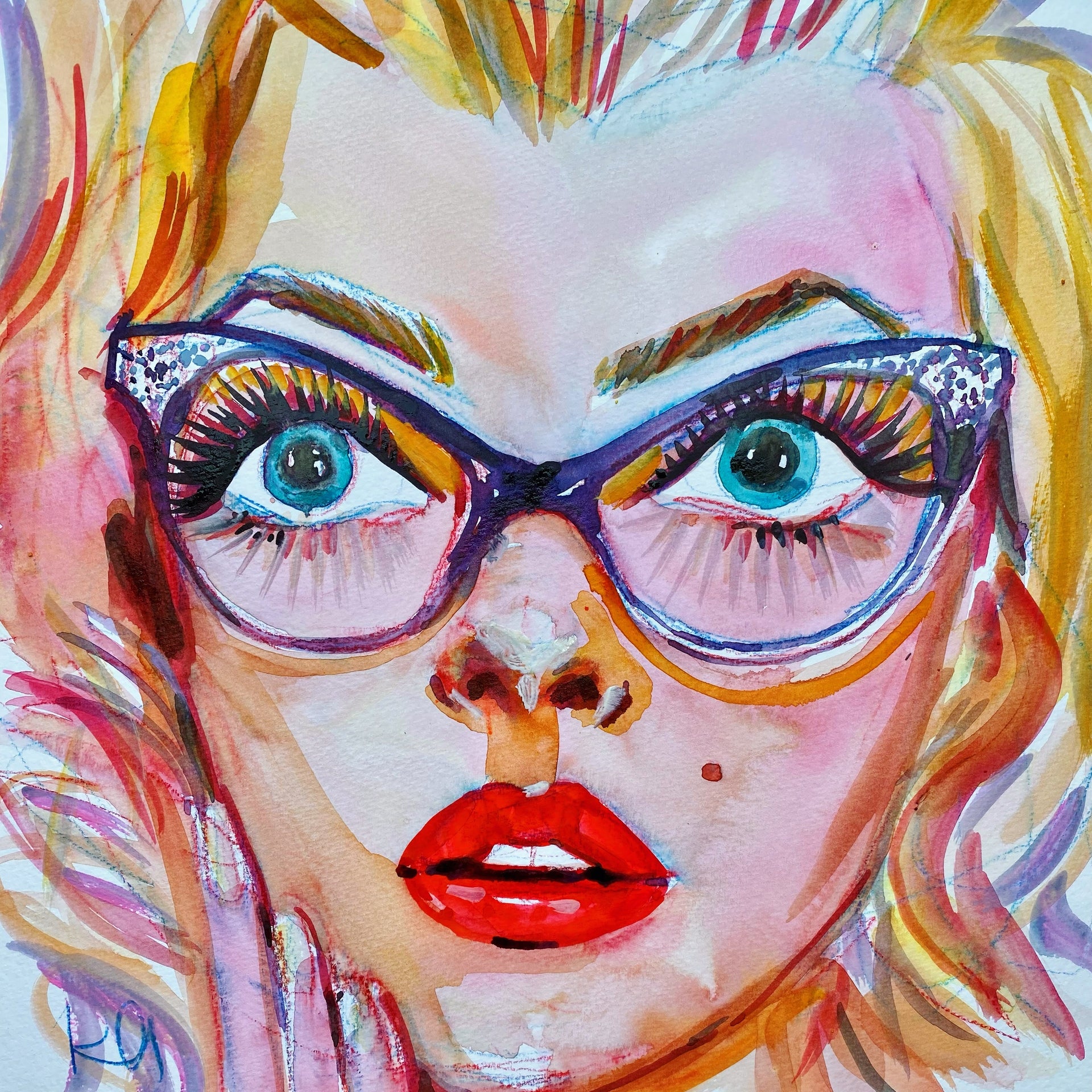 Marilyn Glasses Print