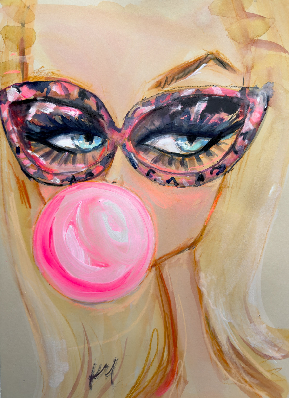 Barbie Bubble Sideye Print