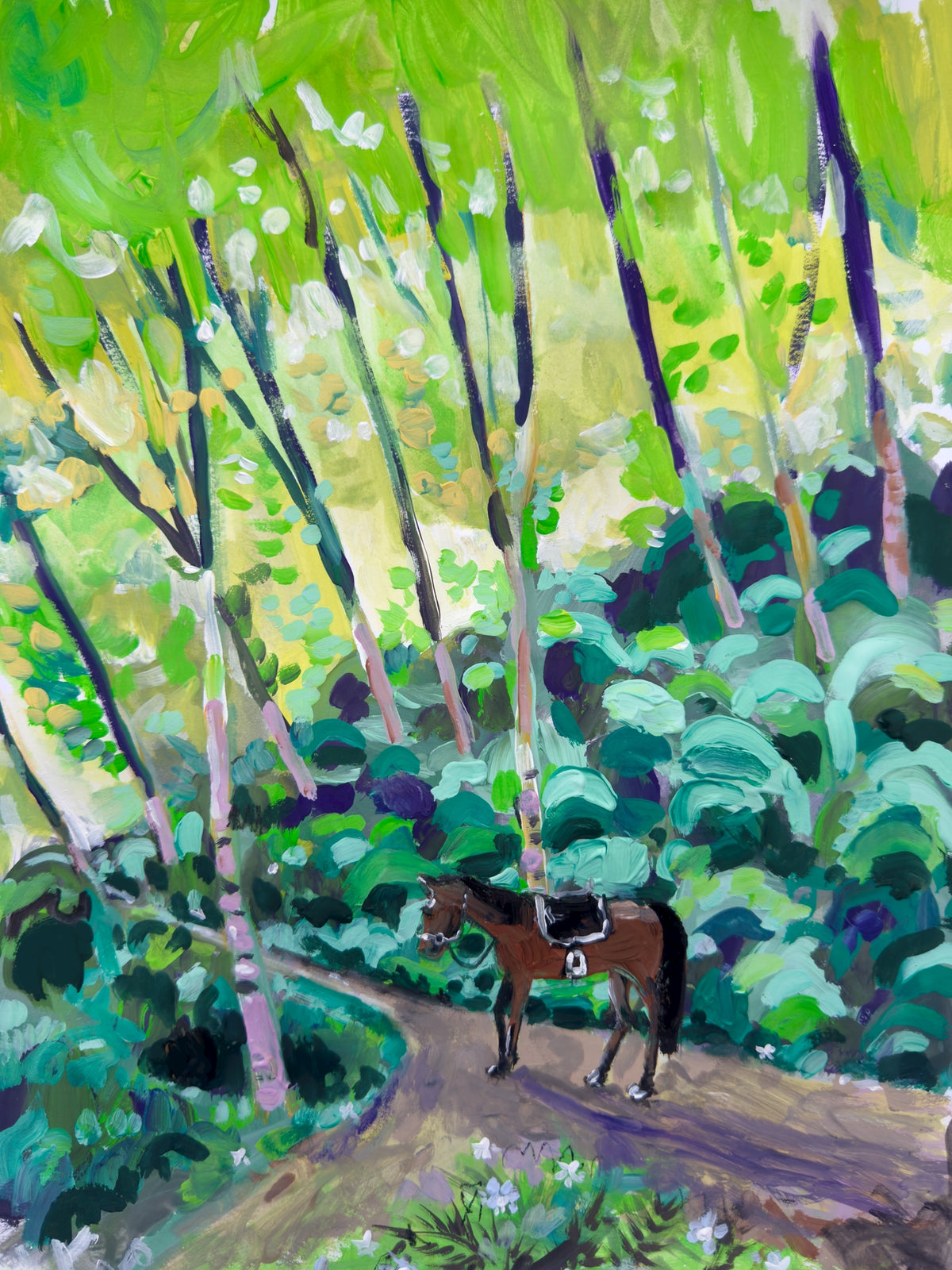 Riderless Horse Print