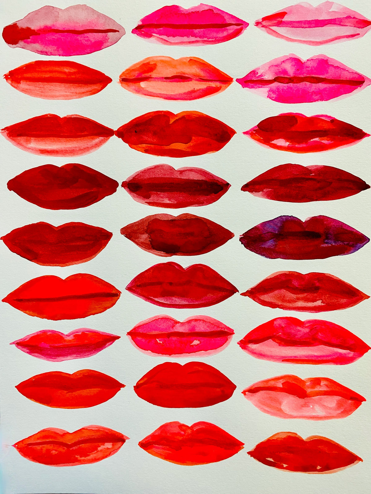 Red Lips Print