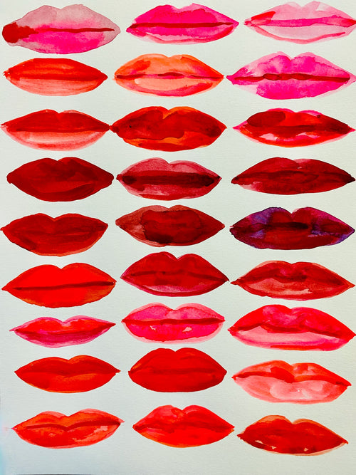 Red Lips Print