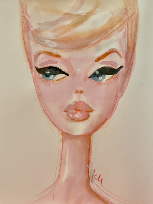 Sketchbook Barbie Print