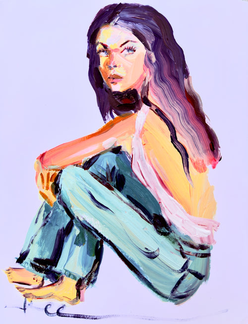 Blue Jean Baby Print