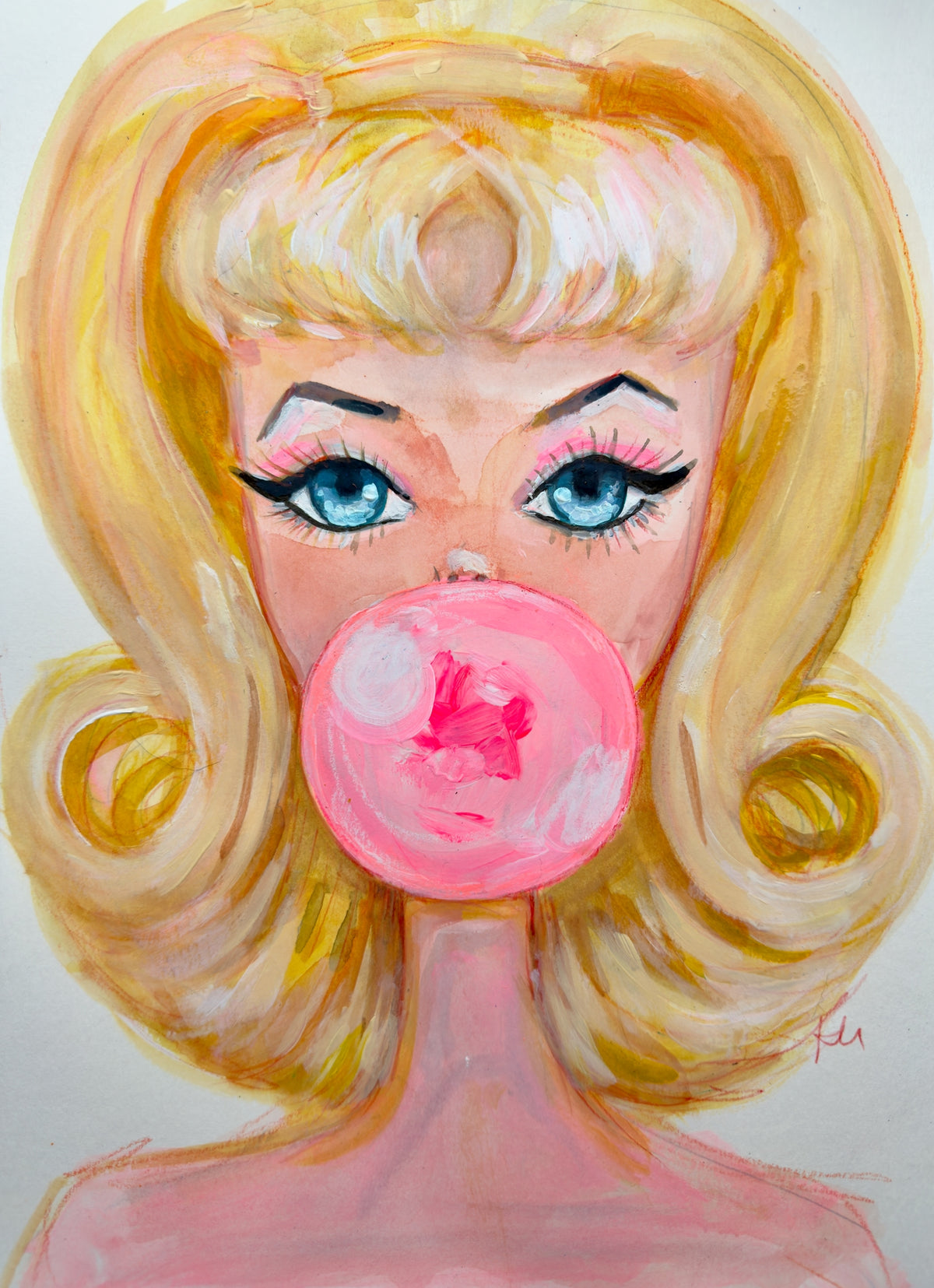 Barbie Bubble Print