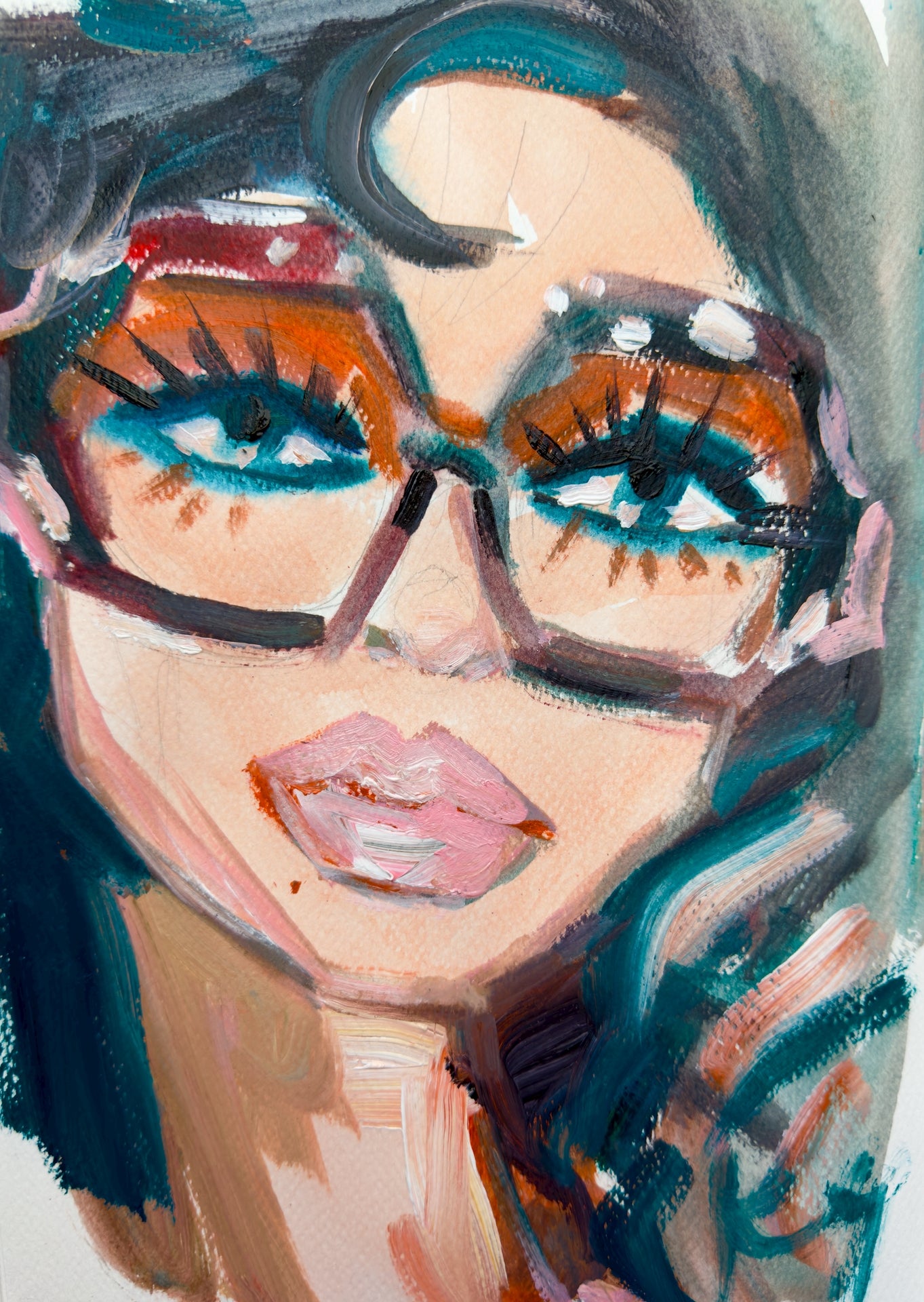 Maddie Glasses Print