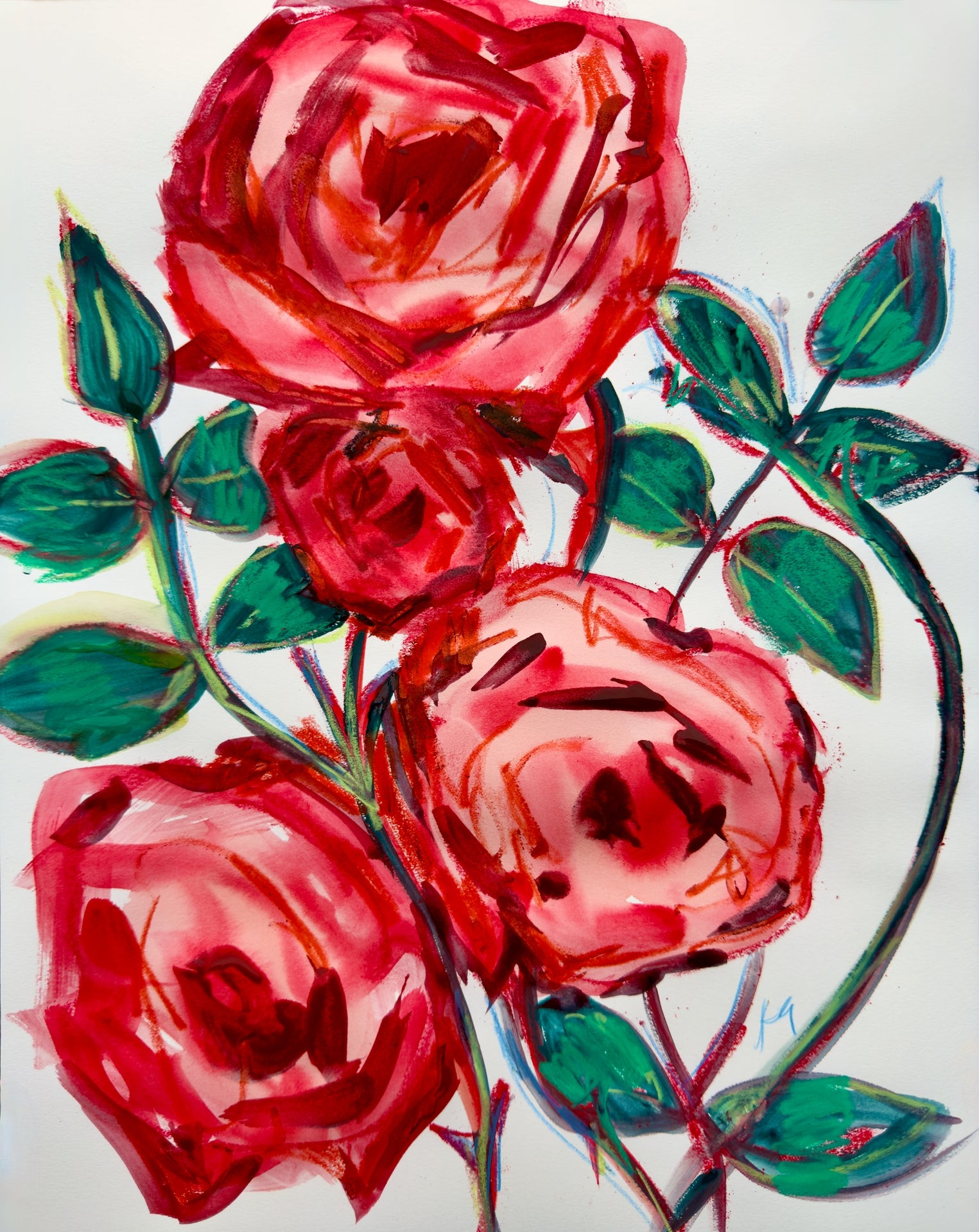 Red Rose Print