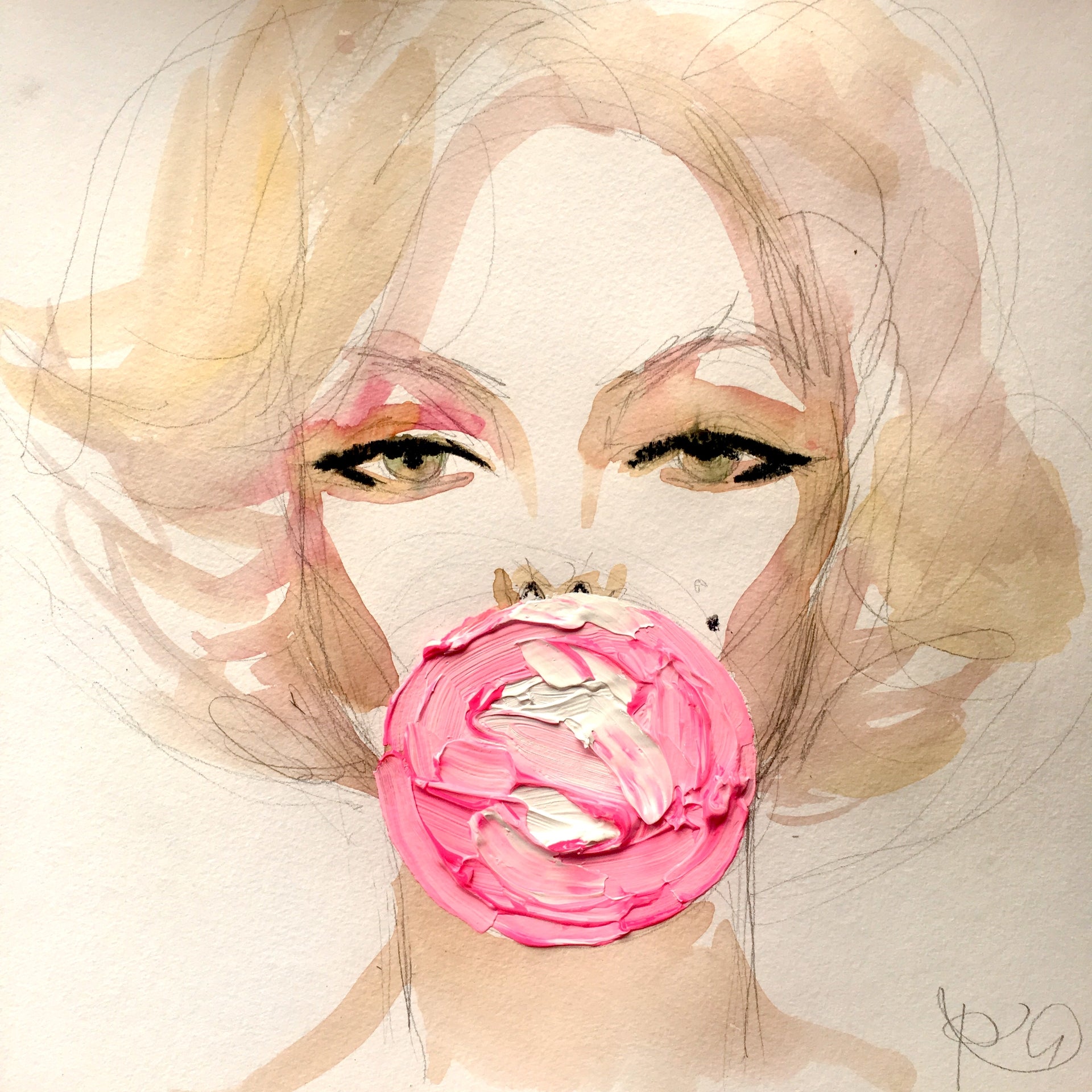 Marilyn Dreamy Bubble Print