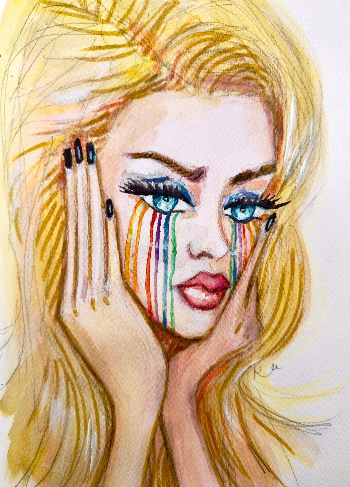 Cries in Rainbow Print