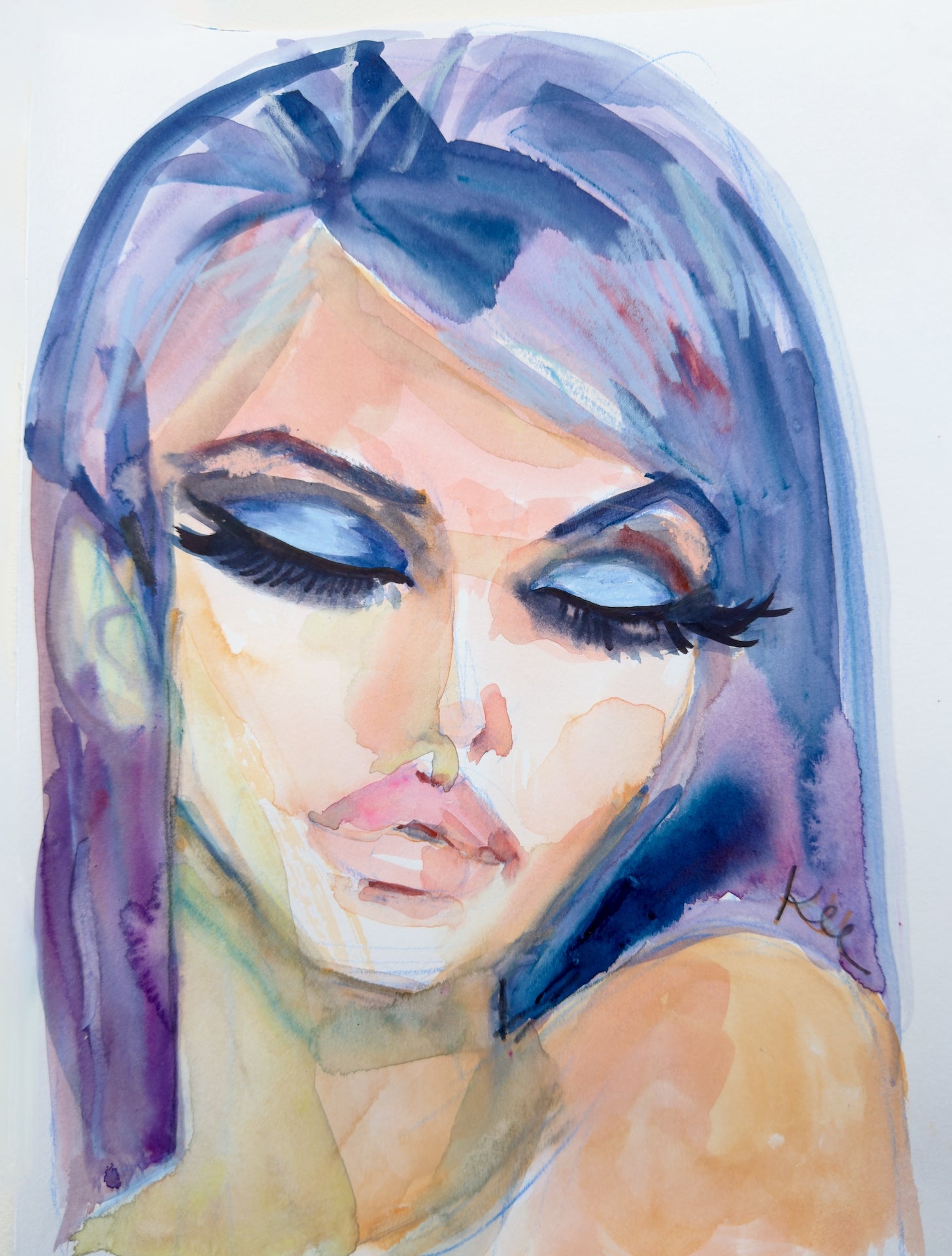Violet Glam Print