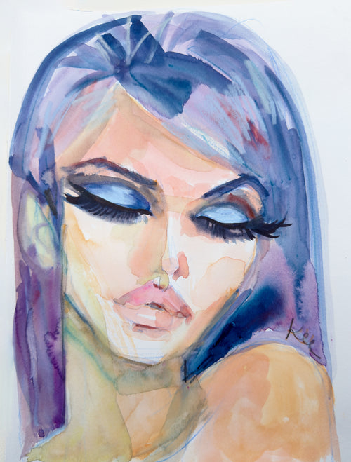Violet Glam Print