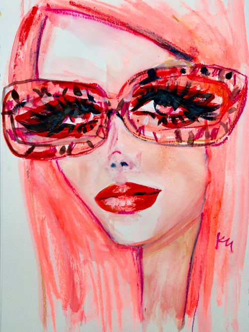 Red Shades Print