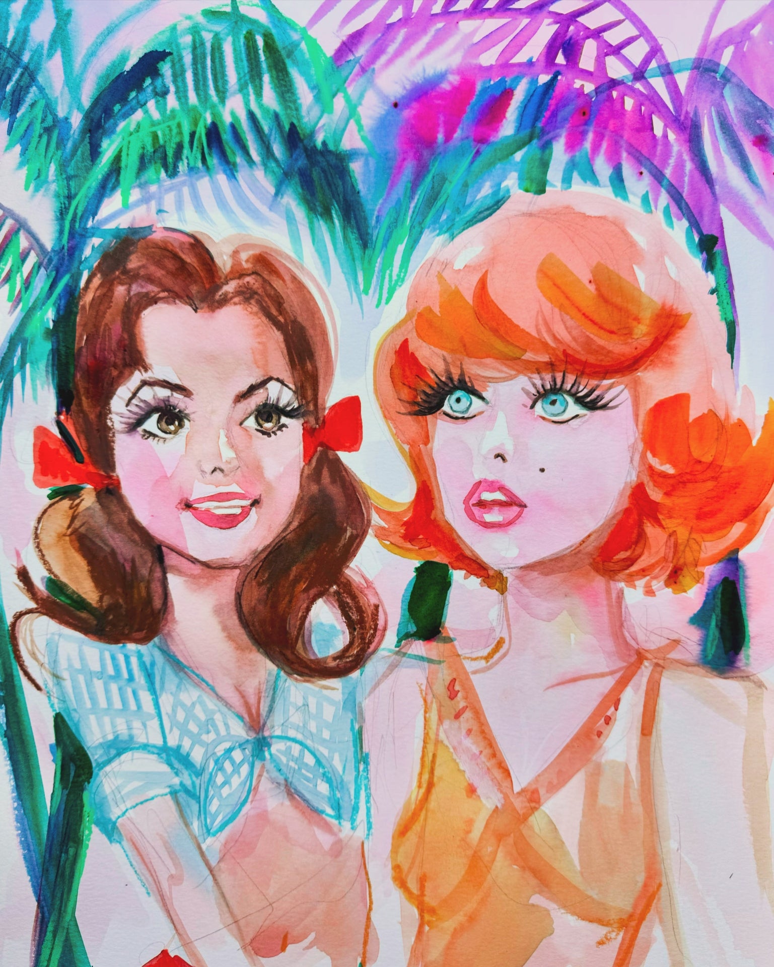 Ginger and Maryanne Print