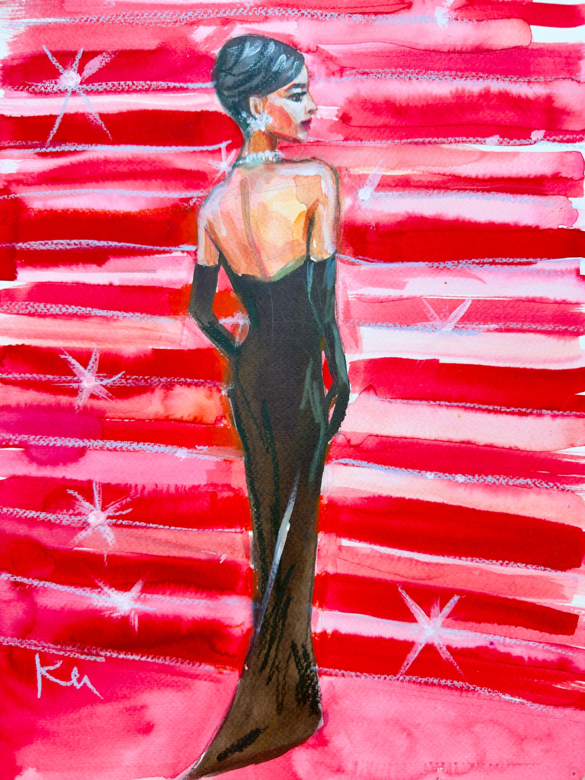 Glam Red Carpet Print