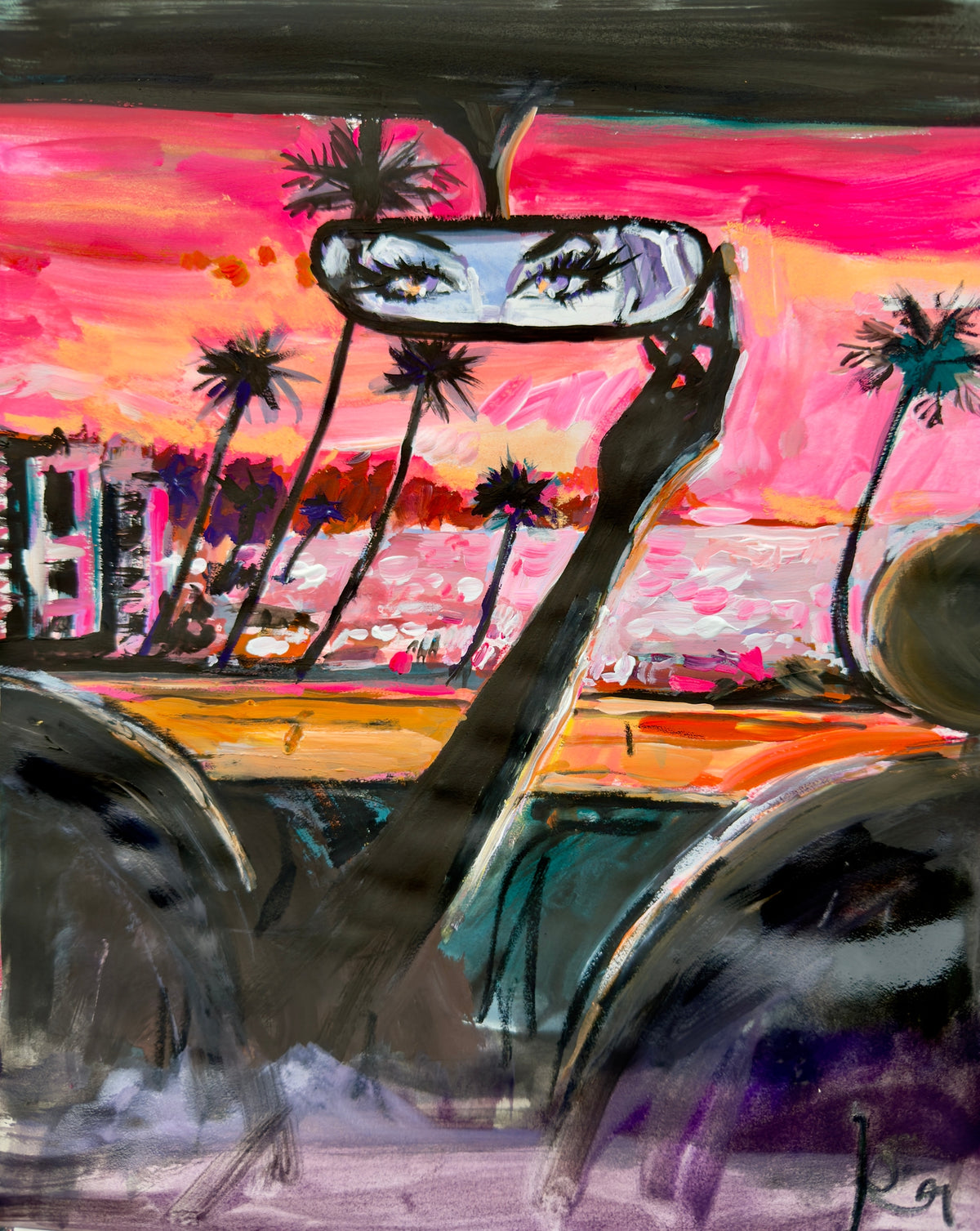 Backseat Beach Print