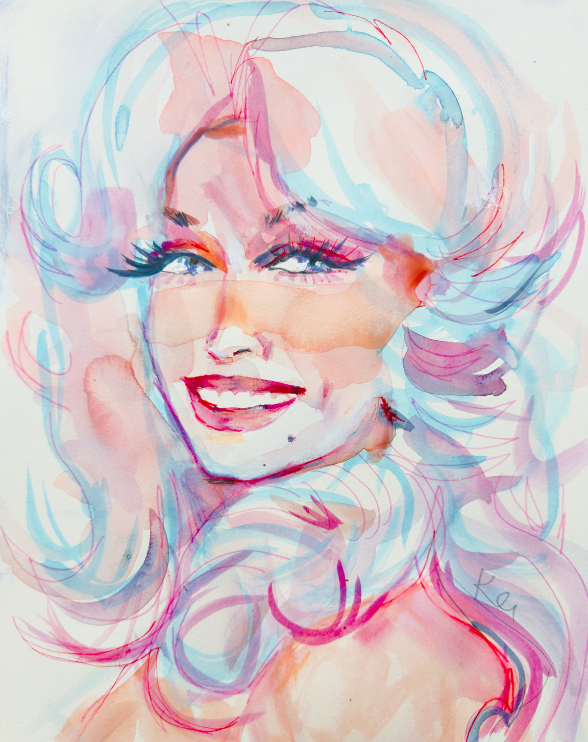 Dolly Parton Glam Print