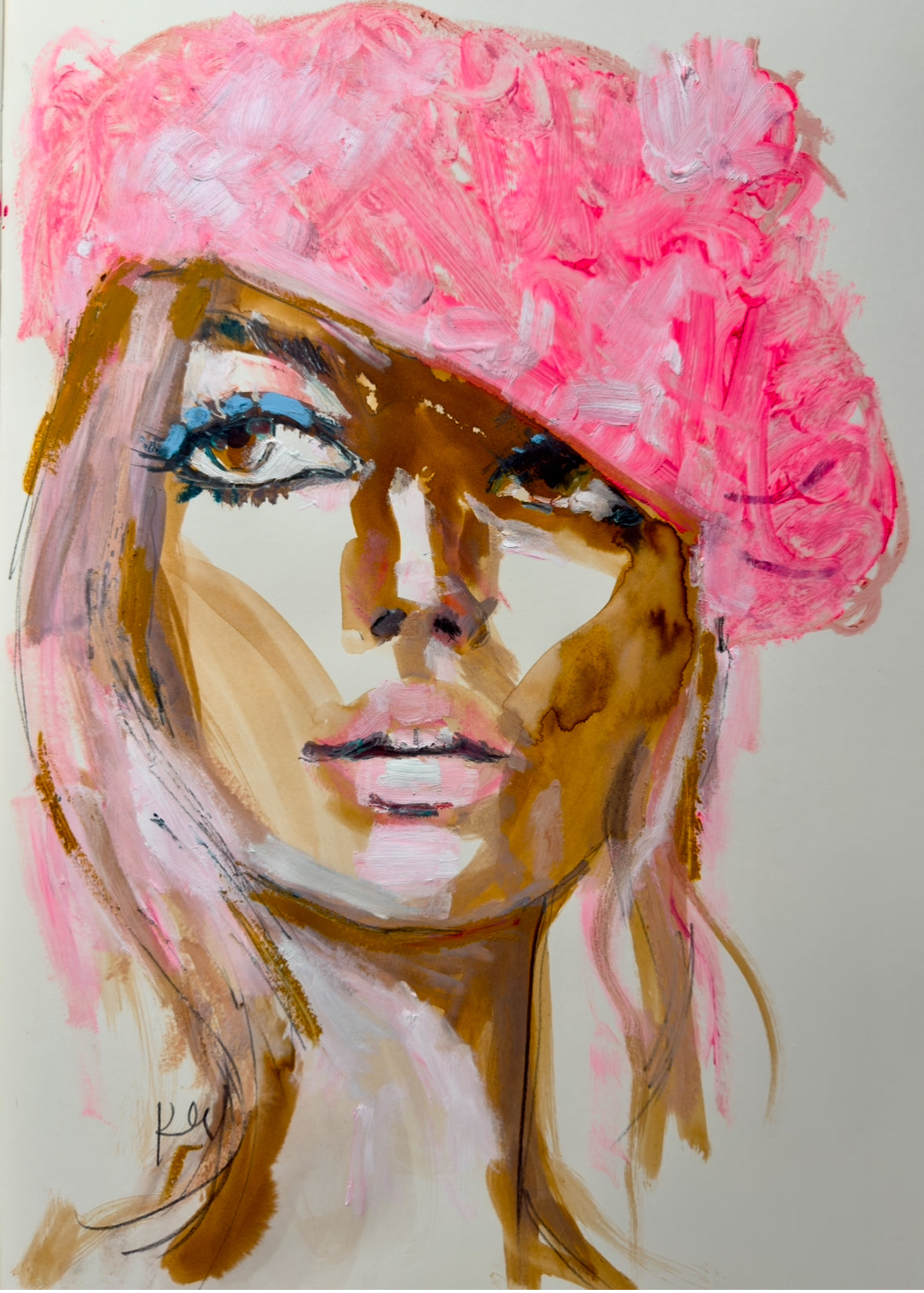 Pink hat