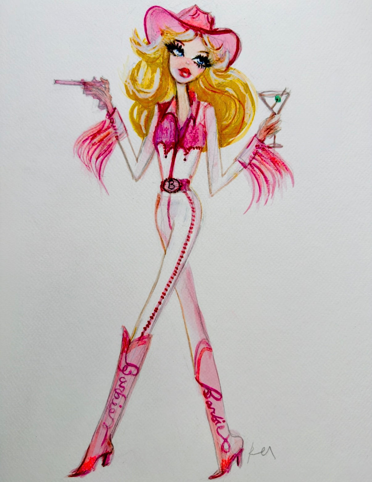 Western Barbie original