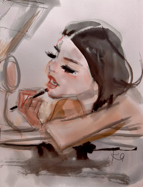 lipgloss in the car print