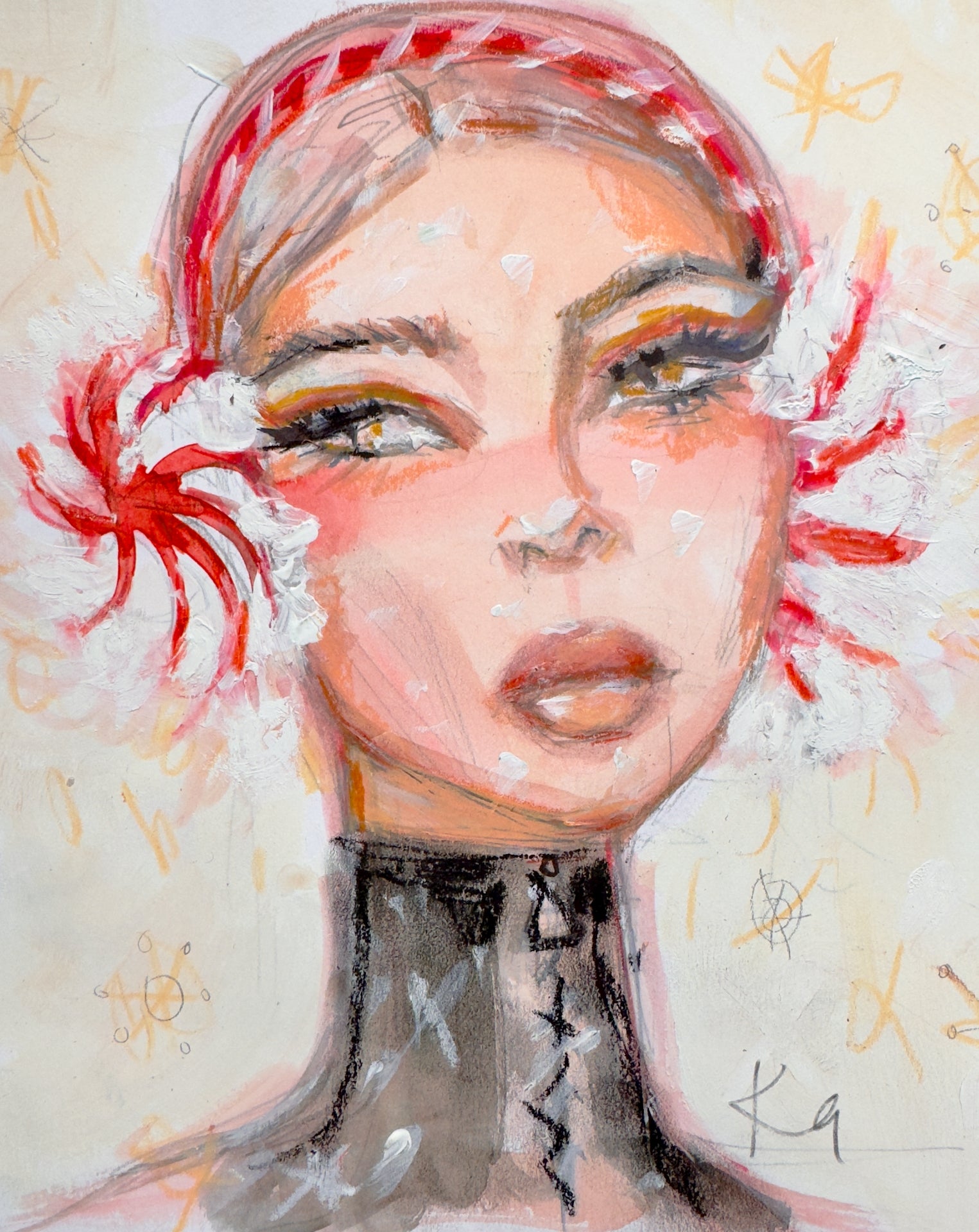 Peppermint Ear Muffs Print