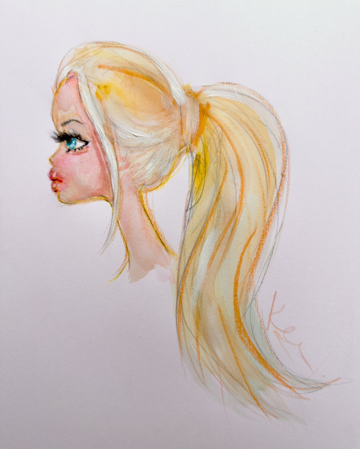 Lip Filler Barbie Print