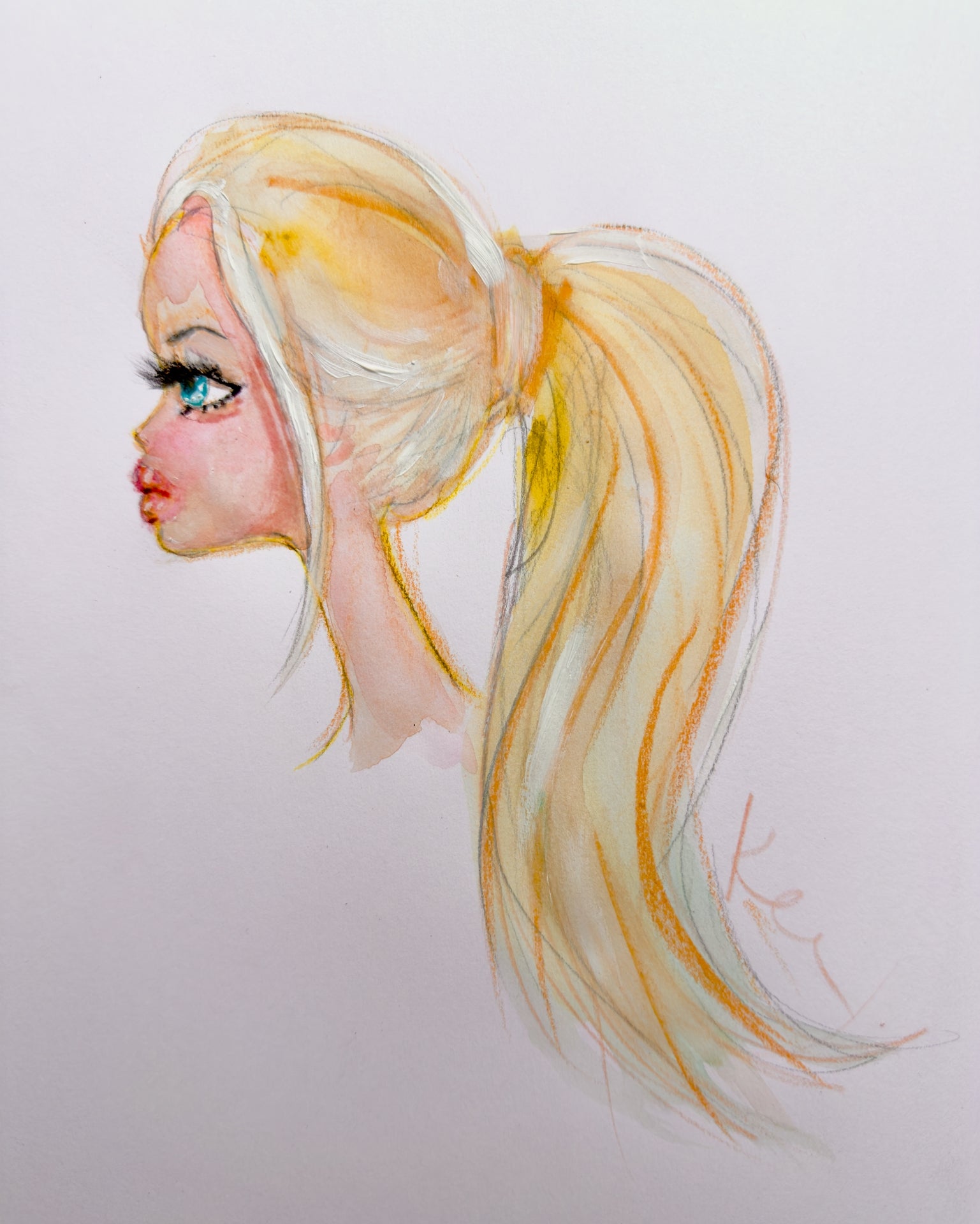 Lip Filler Barbie Print