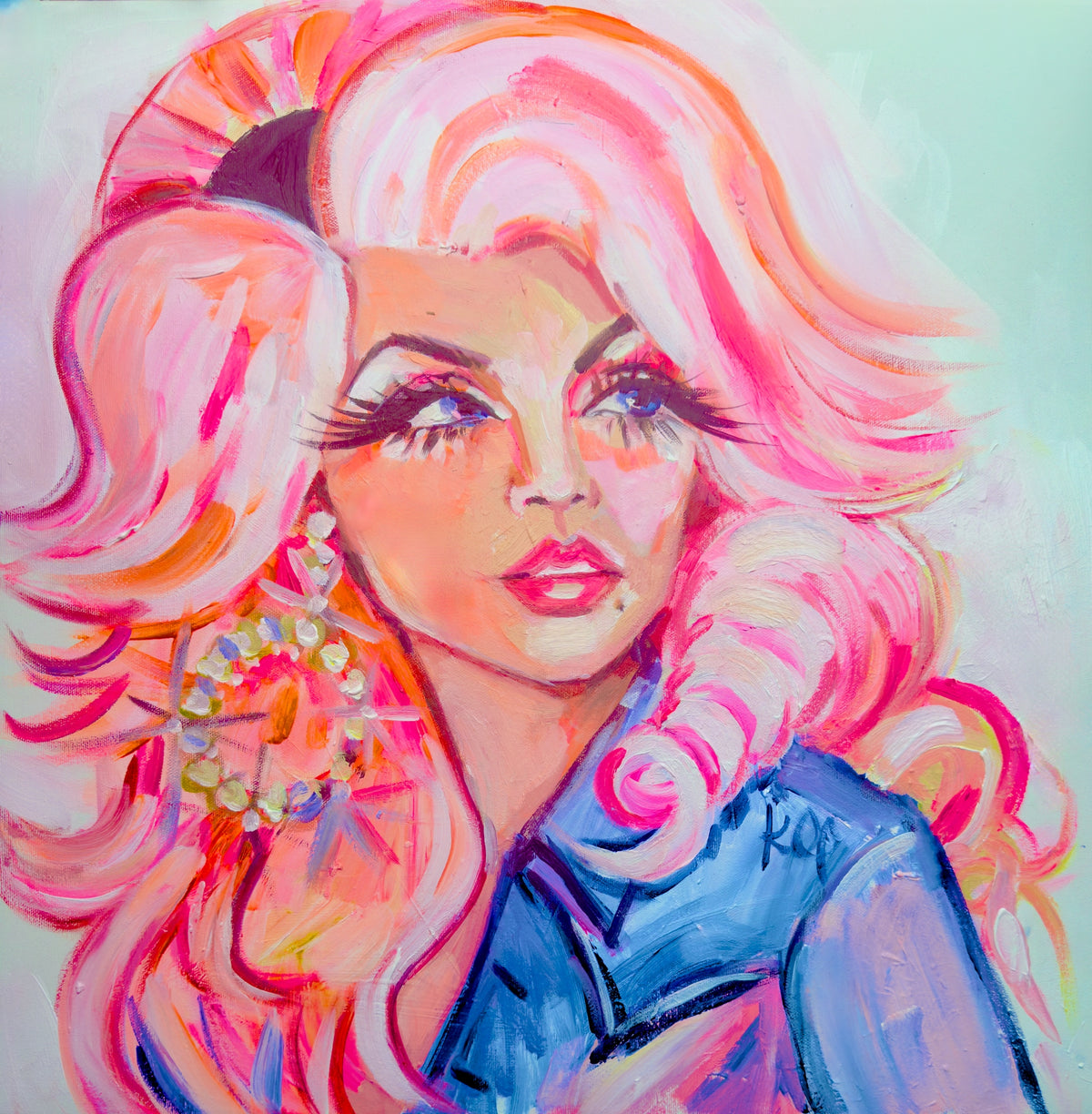 Young Dolly Square Print