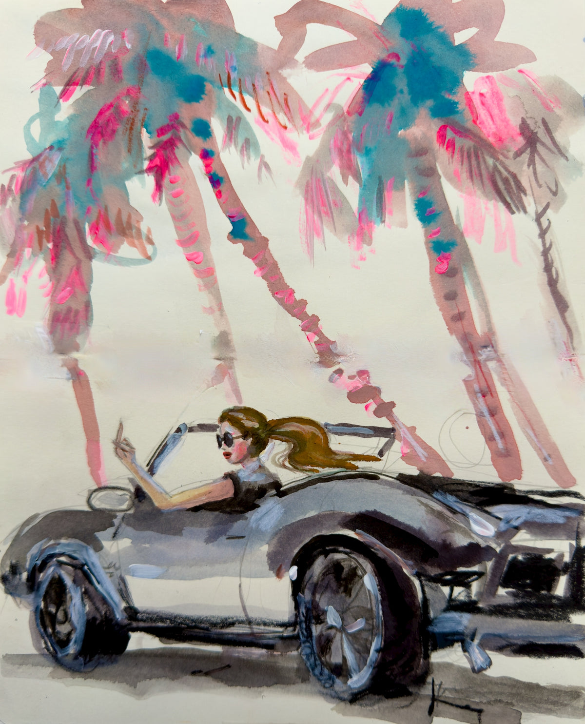 Drive Brunette Print