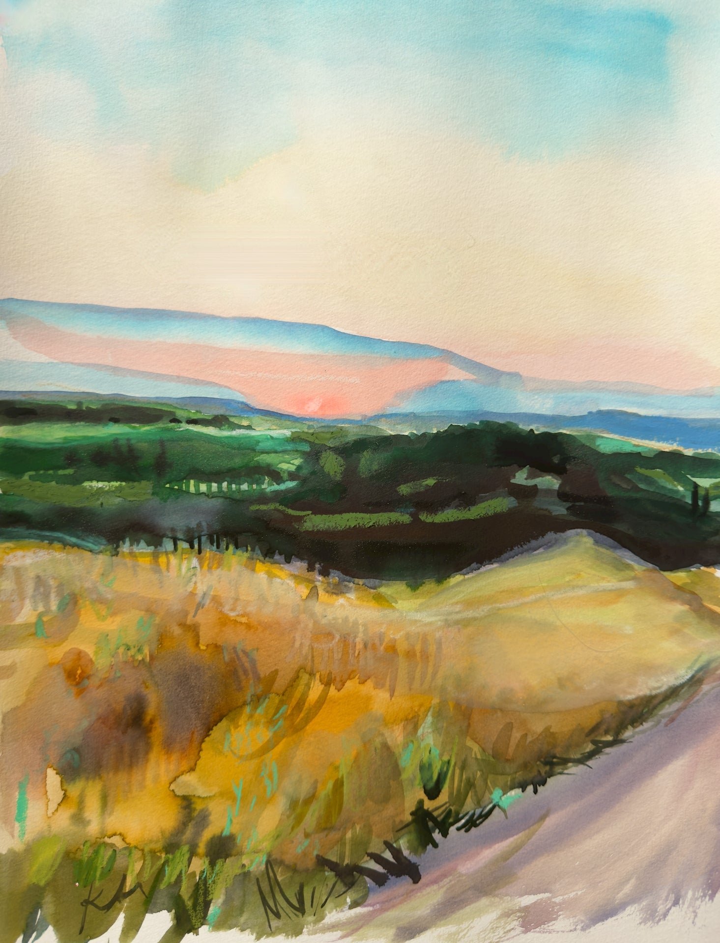 Tuscany Sunset Original