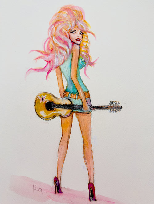 Young Dolly in the 70s Print