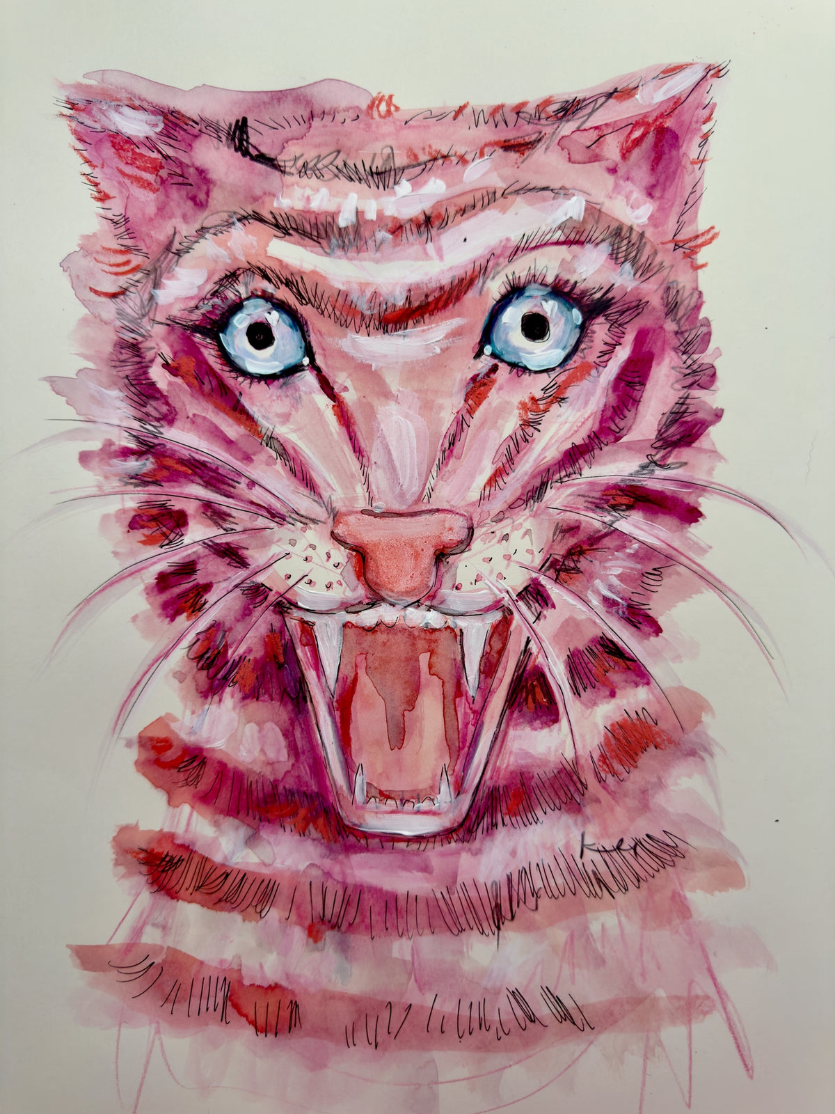 Pink Tiger Print