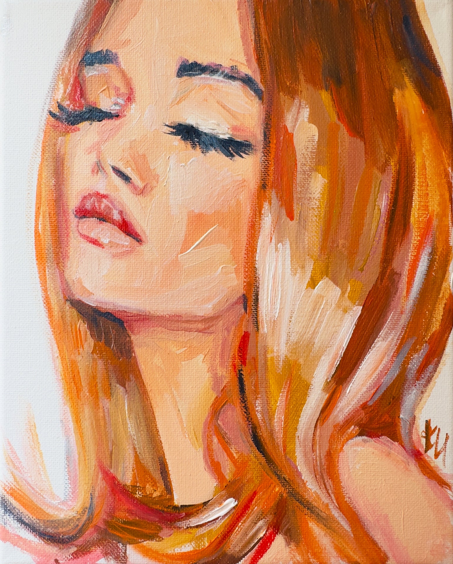 Orange Color Study Print