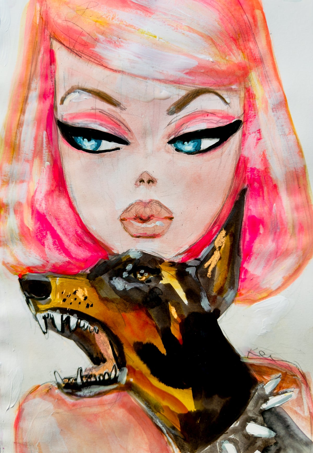 Hes Not Friendly Print