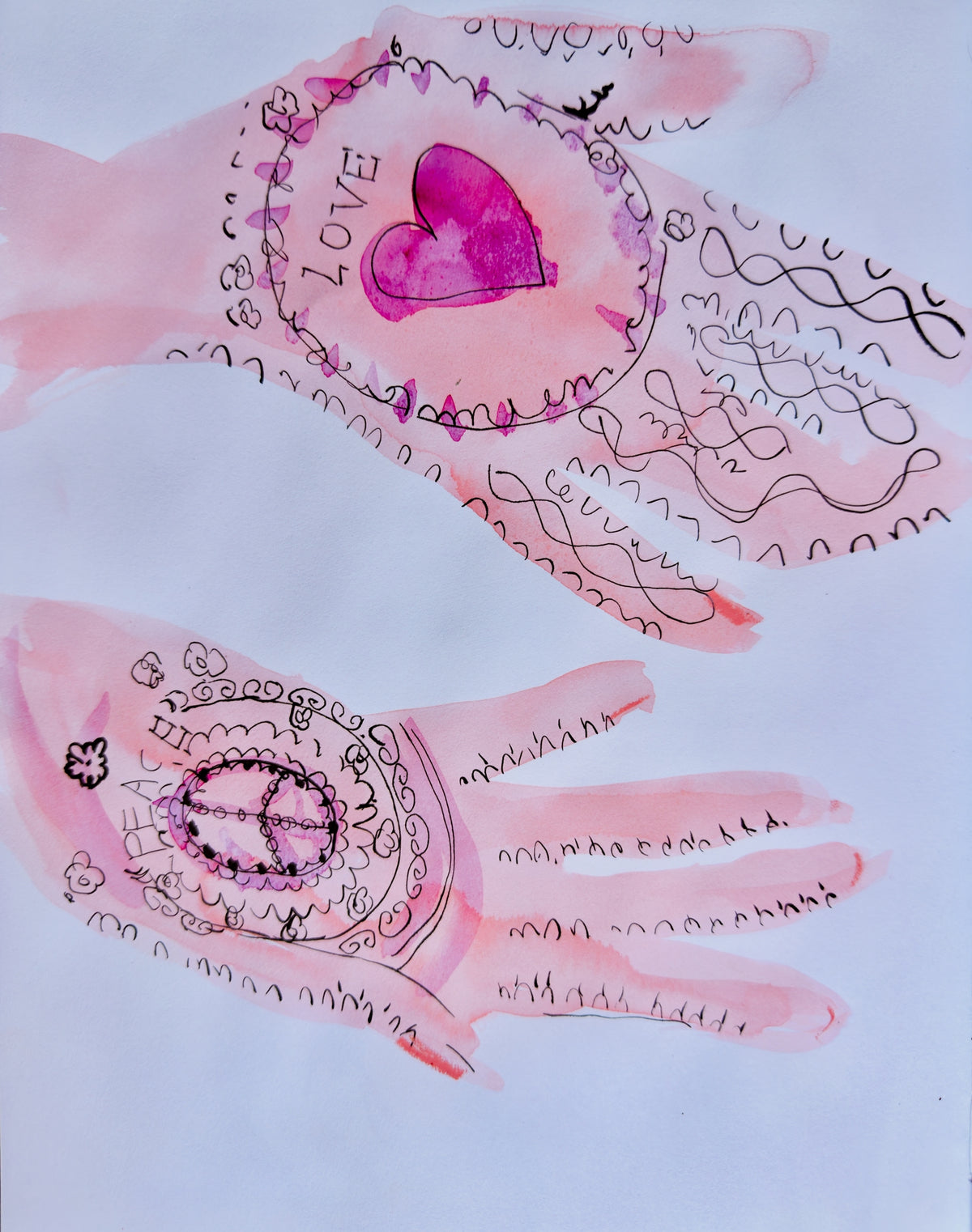 Peace and Love Print