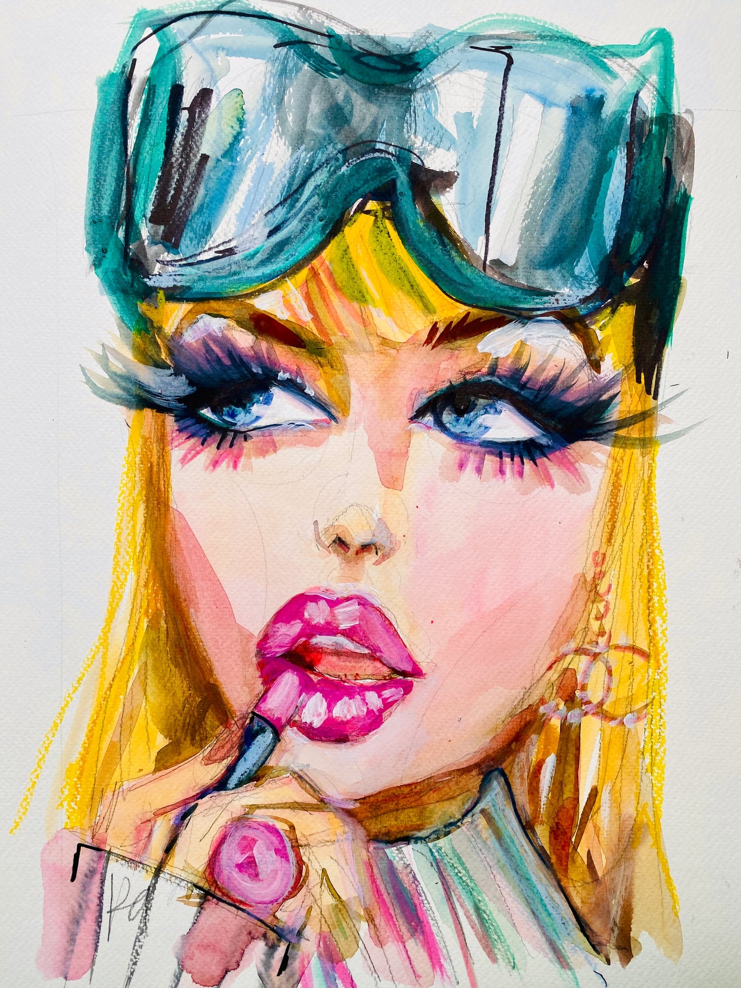 Ski Bunny Print