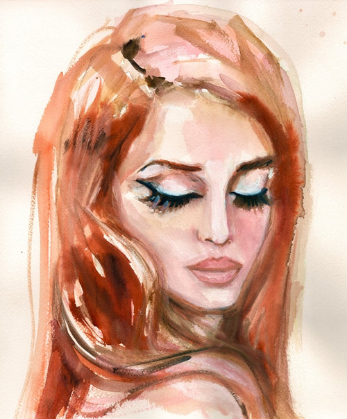 Lana Looking Down 2 Print