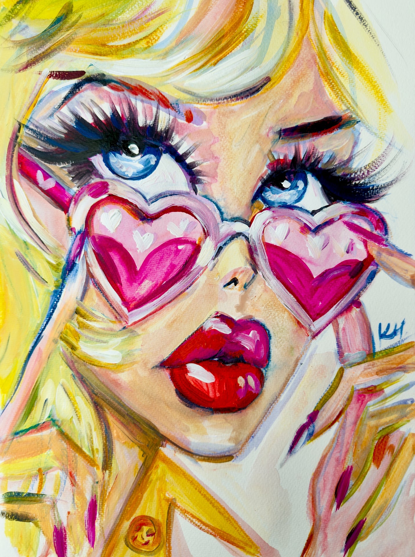 Love Glasses Print