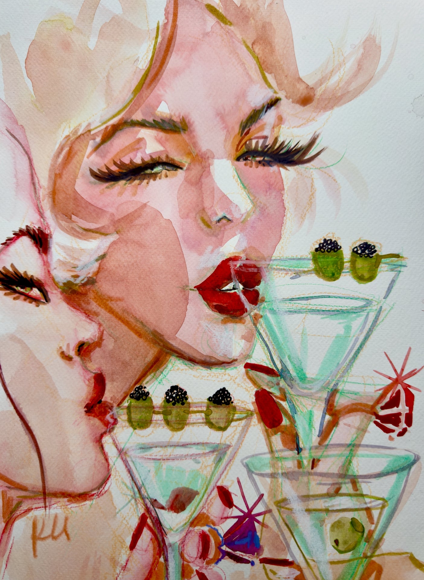Girls Drinks Print