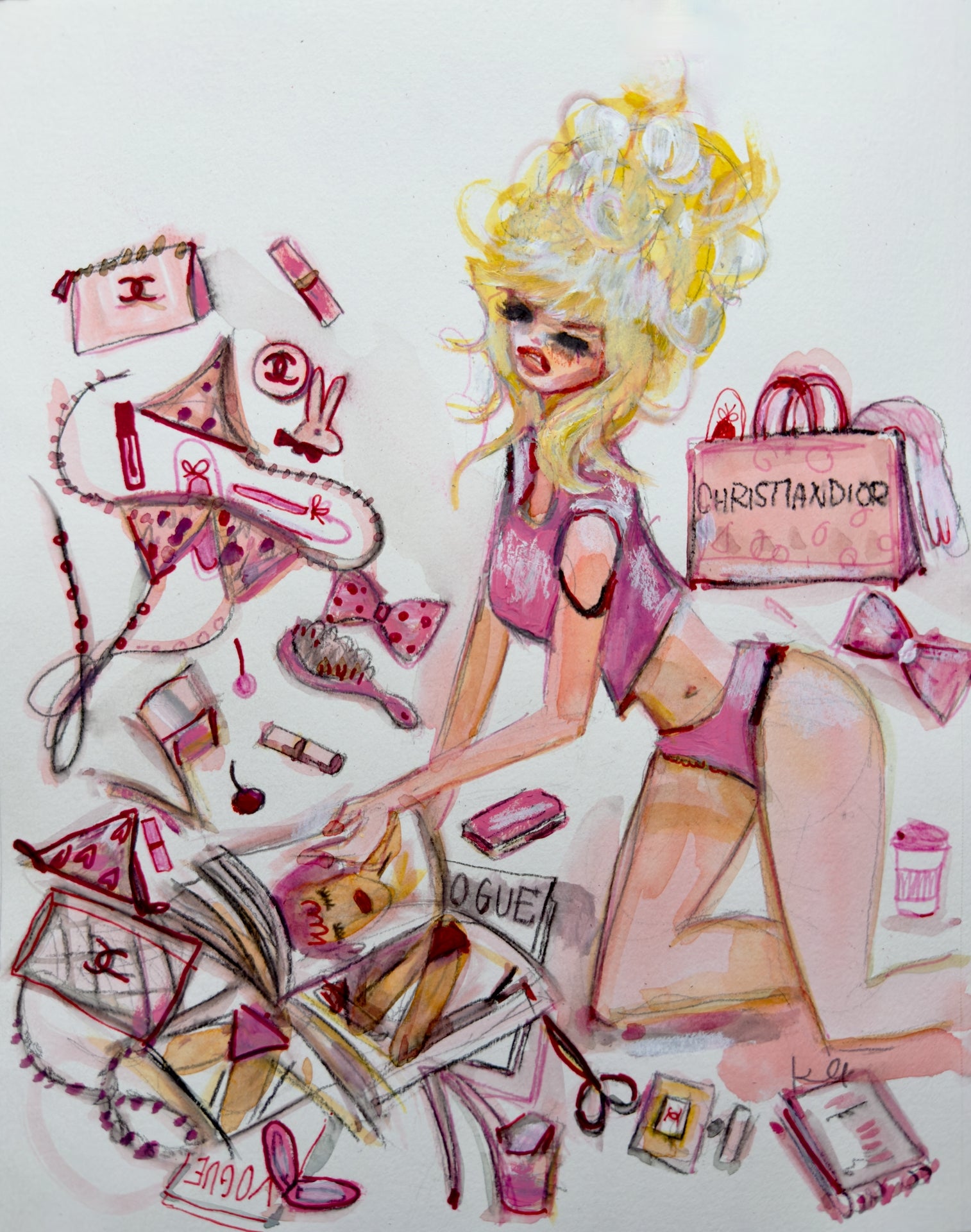 Pink Obsessed Print